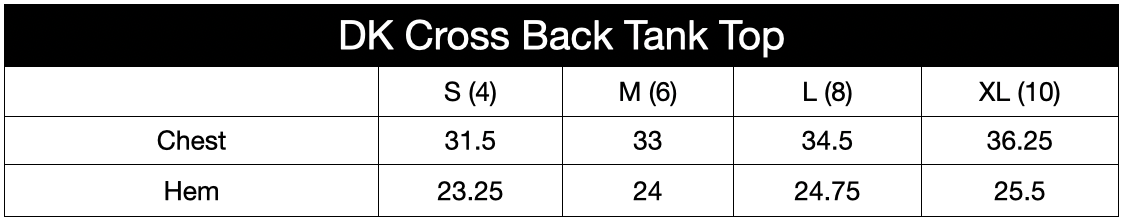 DK Cross Back Tank Top